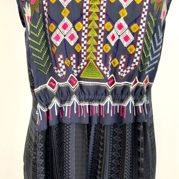 Anthropologie One September Barranco BOHO Embroidered Top Tunic  Sz M - Picture 5 of 16